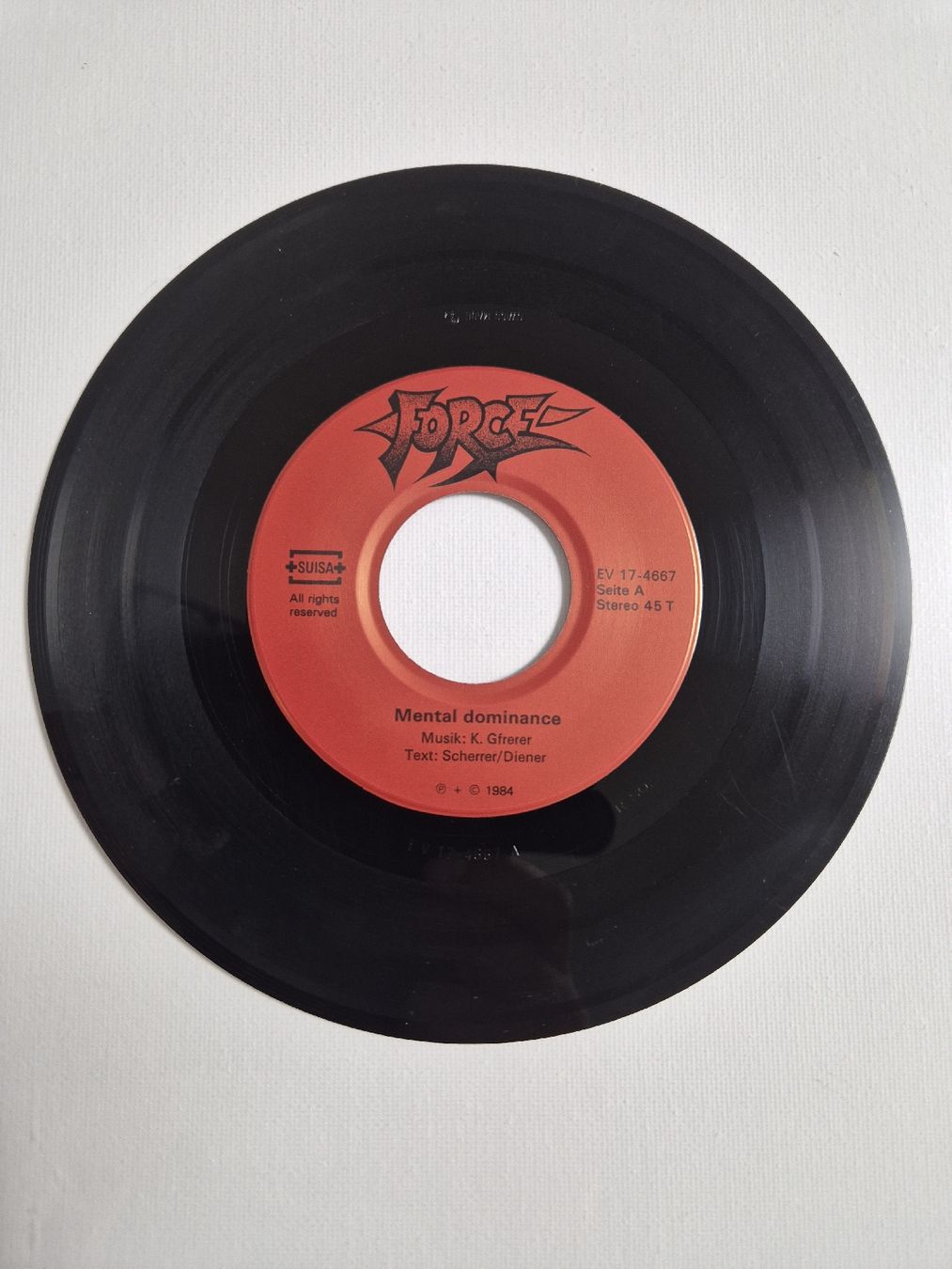 Schallplatten: Force  -  Mental Dominance - Single 7 , CH – Neu (gemäss Beschreibung) aus Uster von newwave0 2