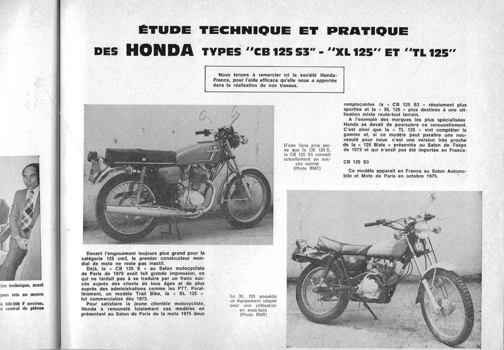 Honda Xl 125 Fiche Technique