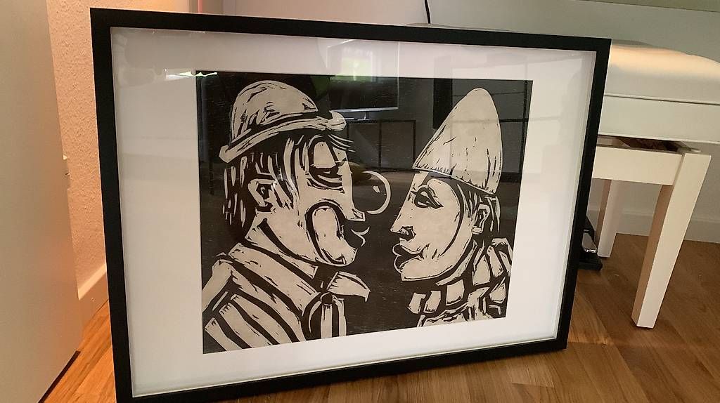Gemälde: Giani Castiglioni Bild - Das Clownpaar – Gebraucht aus Fällanden von Silvano_Galanti 1