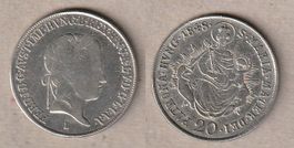 Ungarn, 20 Kreuzer 1848 B