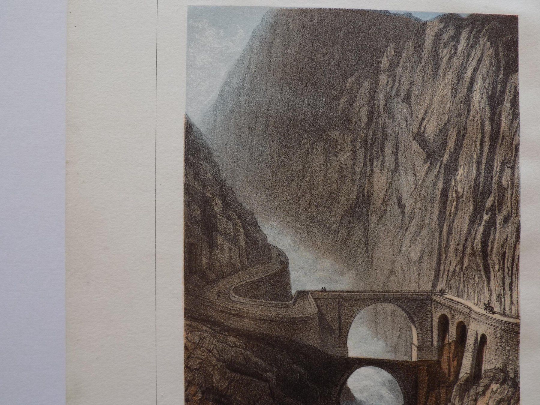 Stiche: Teufelsbrücke von Lemercier – Gebraucht aus Risch von Antikfee 6