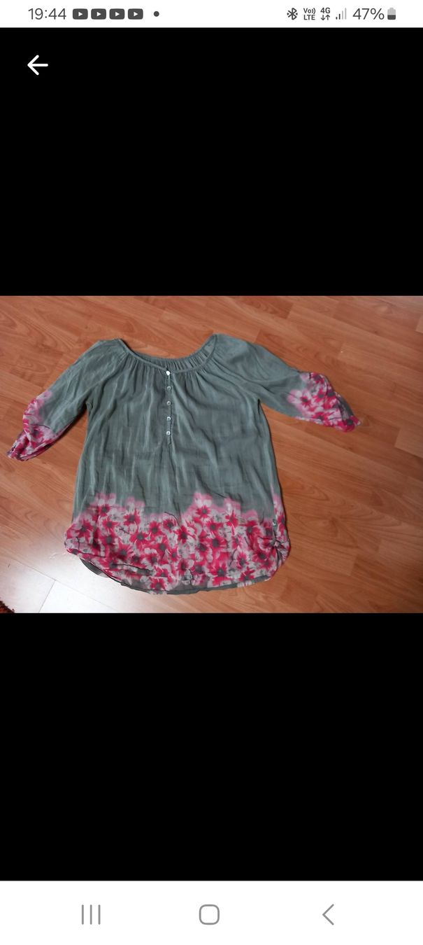 Tuniche: Tunika Bluse_ margenta olive. M – Usato da Näfels venduto da gil_sindamel 4