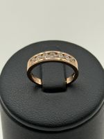 Bague en or rose 18 carats et diamants