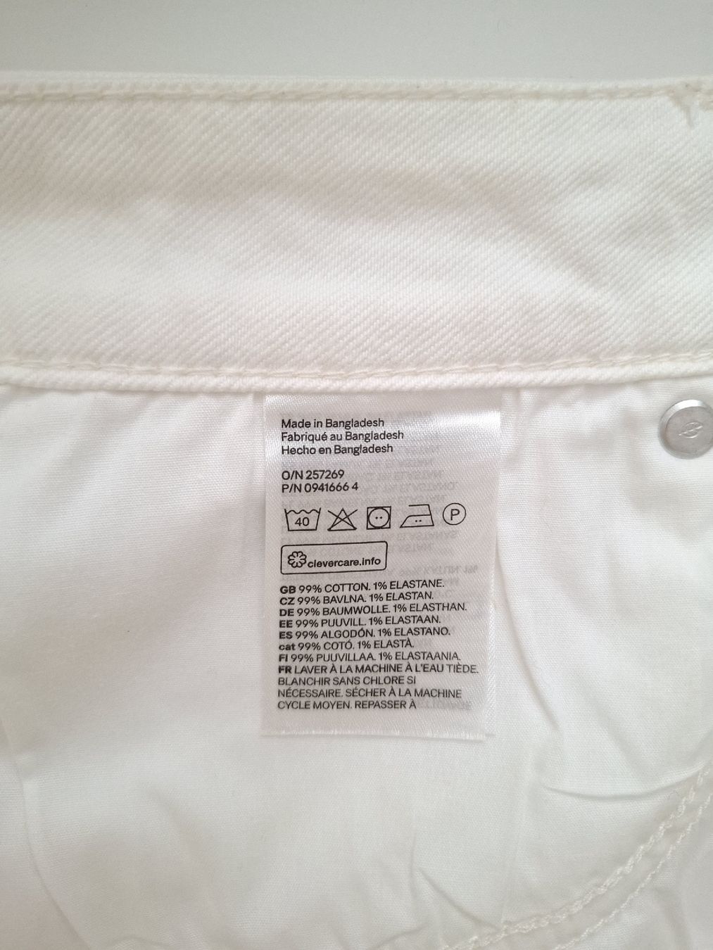 H&M Jeans: H&M Jeans weiss_Grösse 40  – Neu (gemäss Beschreibung) aus Brugg AG von das_2ypf 3