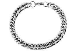 AKZENT Armband Edelstahlpanzerkette 21cm poliert