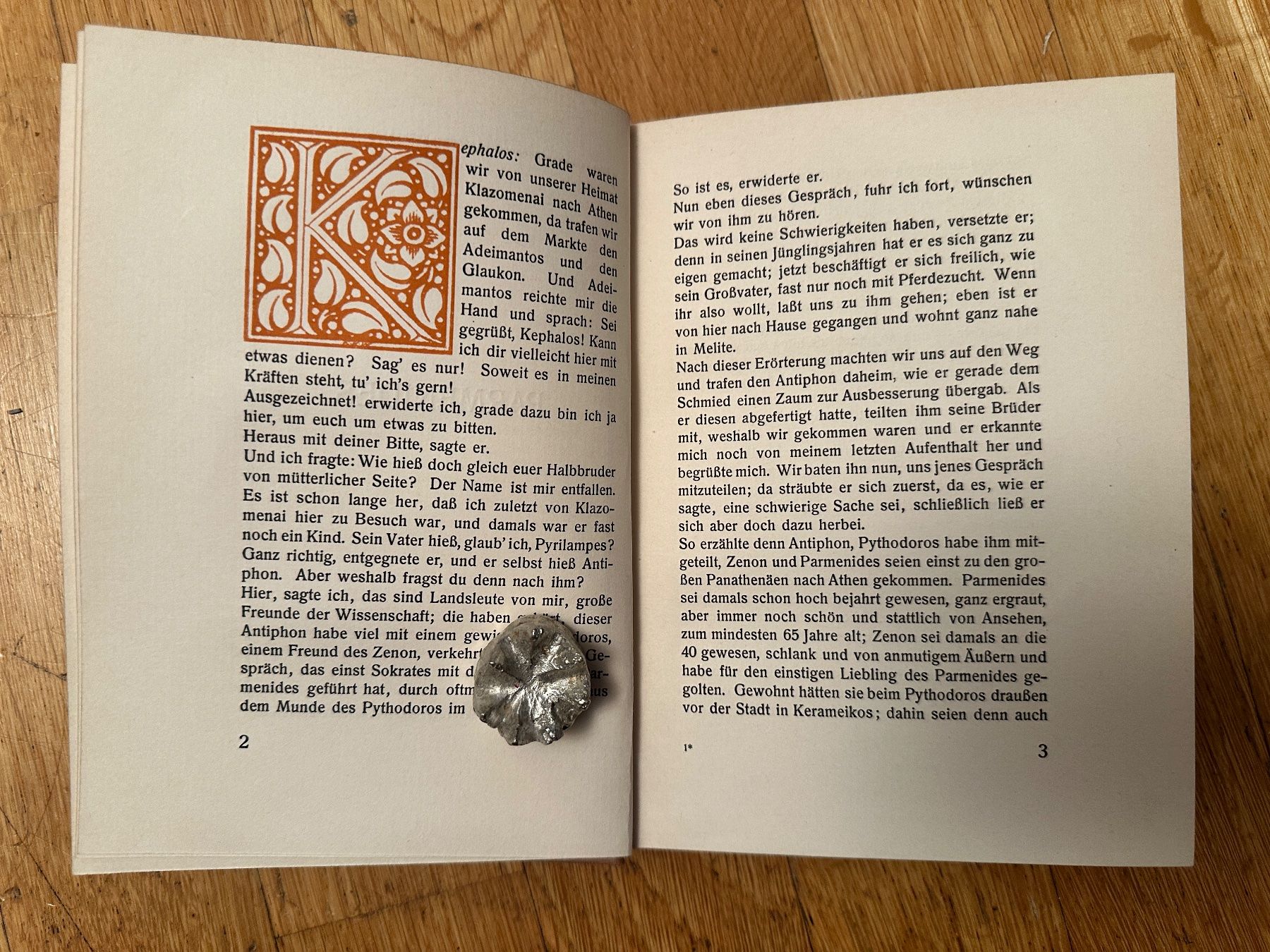 Libri: Platon: Parmenides / Philebos. 1910 – Usato da Zürich venduto da allp 3
