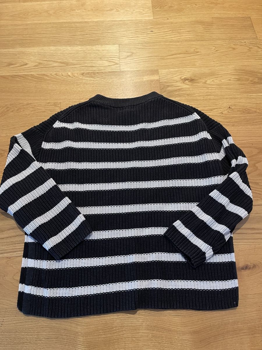 H&M Maglioni & Felpe: H&M Strickpullover, schwarz/weiss gestreift, Grösse M – Usato da Bremgarten AG venduto da arl_8nbf 2