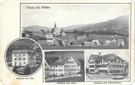 Ricken 4 Bilder Gasthäuser Post Adler Schweizerhaus