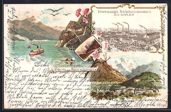 Cartes postales: Litho Interlaken, Hoffmann's Stärkefabr – D'occasion à Berlin par bartko-reher
