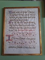 Handschrift Notenblatt gerahmt Alter unbekannt