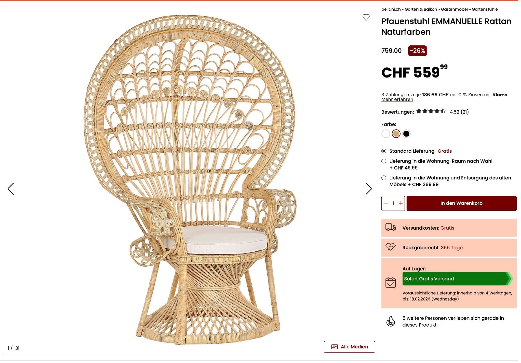 Sedie: Boho Stuhl / Pfauenthron – Usato da Neerach venduto da majomomo 1