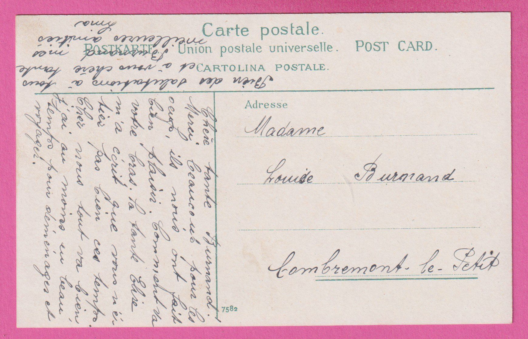 Cartoline postali: Luzern / Rückseite beschrieben – Usato da Einsiedeln venduto da dillie 1