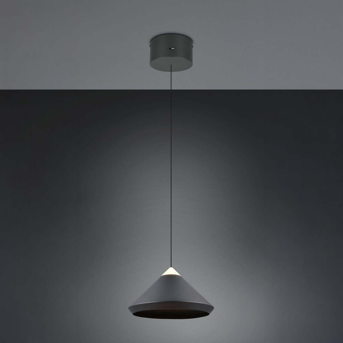 Lampadari & plafoniere: LED Pendelleuchte, Schwarz, CCT, 30 cm Ø – Nuovo (secondo la descrizione) da Kreuzlingen venduto da Smart-Light