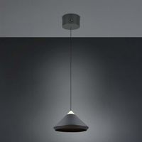 LED Pendelleuchte, Schwarz, CCT, 30 cm Ø