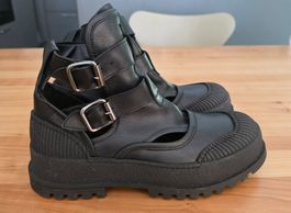 Designer Stiefeletten aus Leder neuwertig, MichSimon Gr. 37