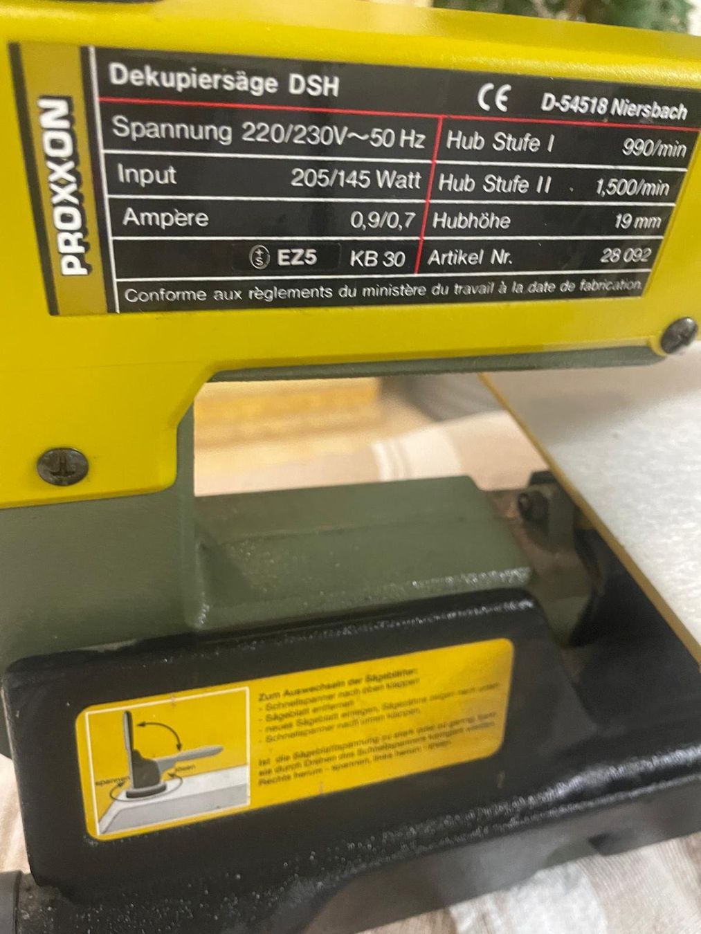 Proxxon Tutte le macchine: Proxxon Dekupiersäge DSH – Usato da Rieden SG venduto da Saelly 1