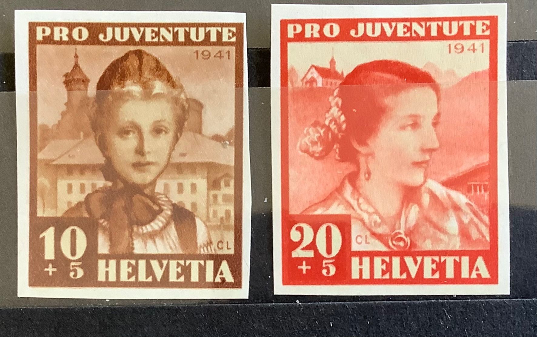Tutti i francobolli: 1941 Pro Juventute Einzelwerte aus Block ** – Nuovo (secondo la descrizione) da Liestal venduto da Skunk02