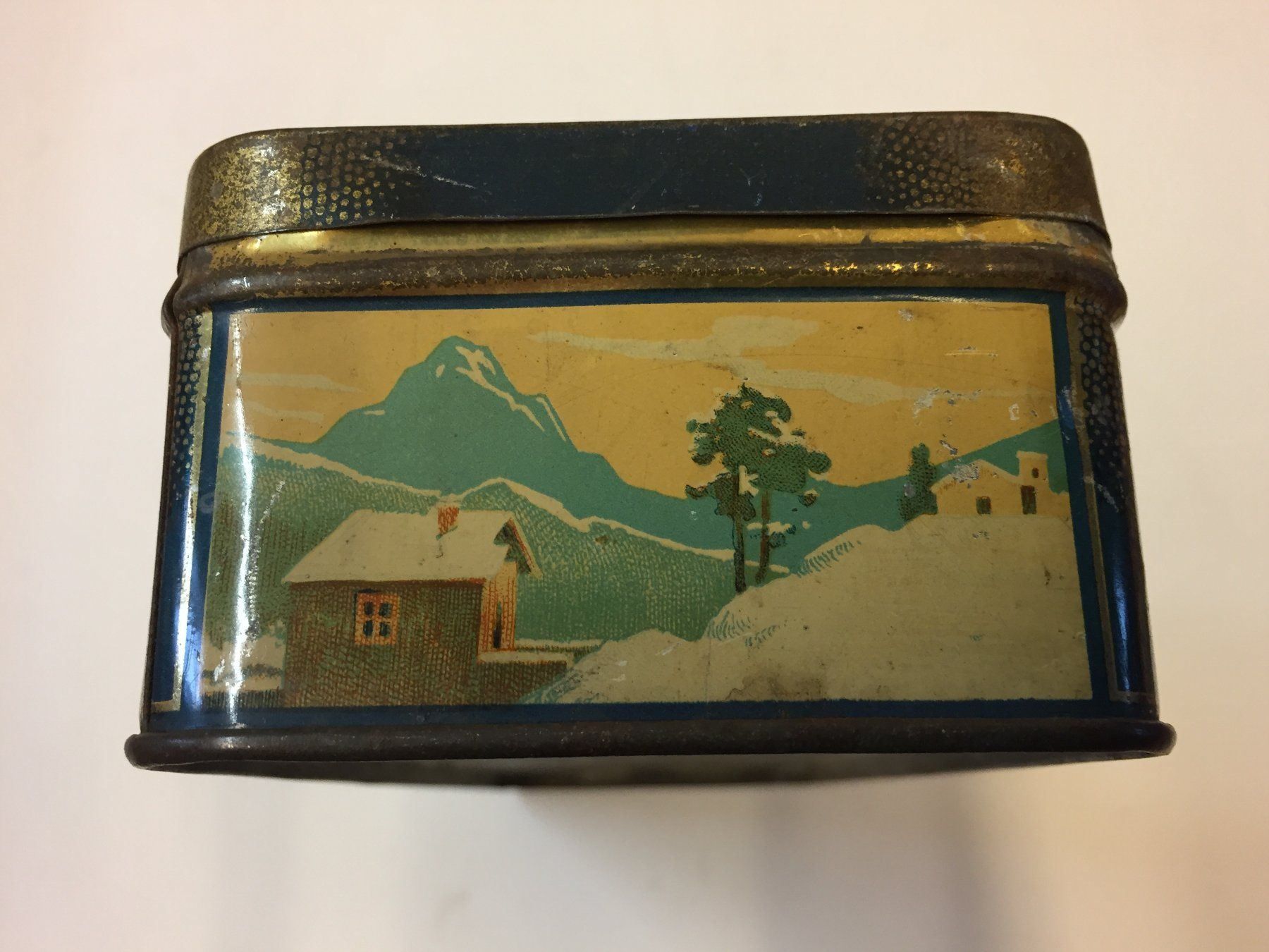 Zuccheriere: Vintage Blech Dose Winter Motiv – Usato da Schaffhausen venduto da vintageville 7