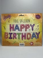 Neu Folienballon Happy Birthday Party Deko Sommer 48cm