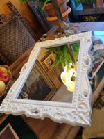 Wandspiegel Schmuckschrank Barock-Stil weiss