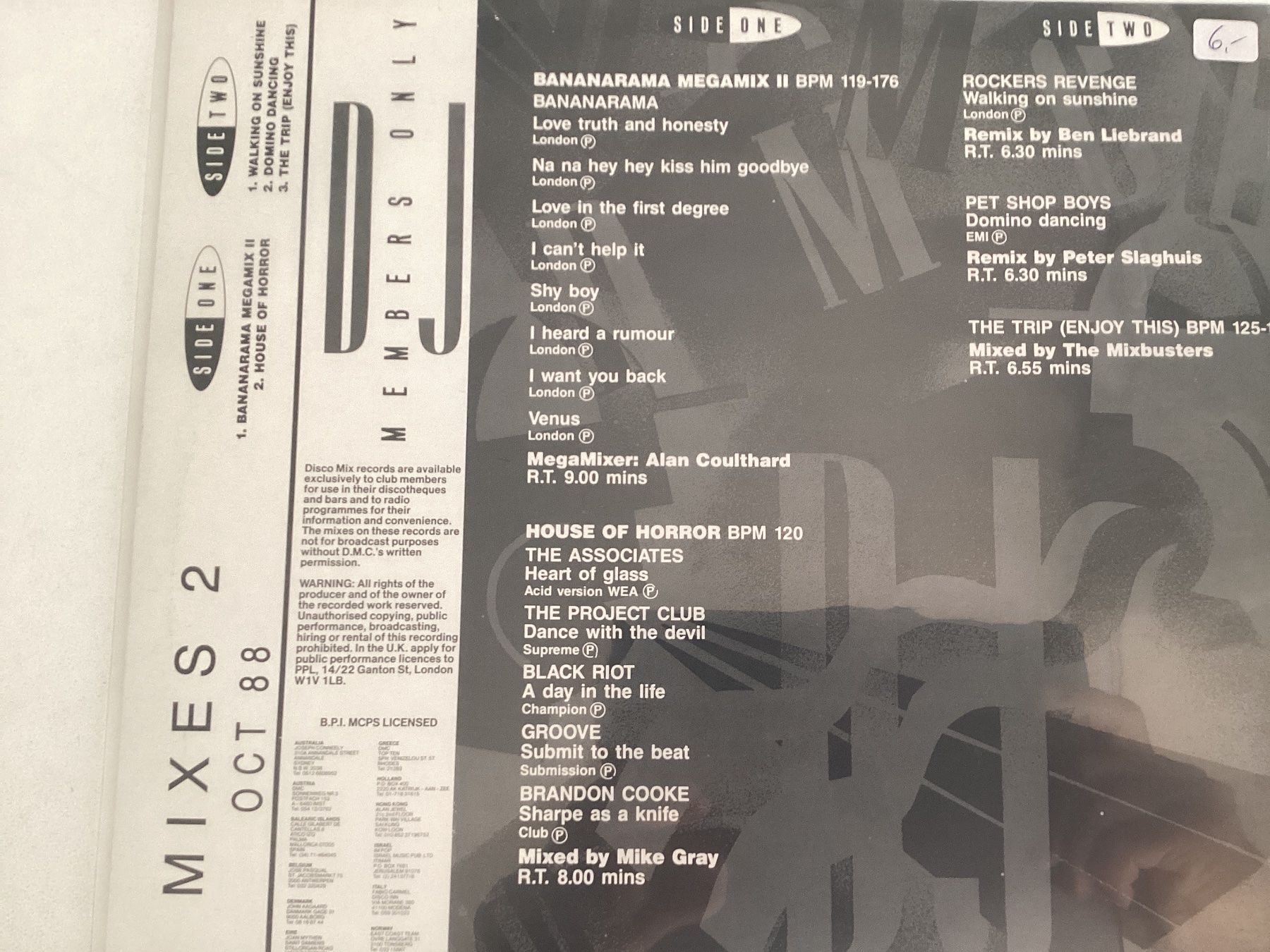 Dischi in vinile: October 88 Mixes 2 Maxi-Single – Usato da Gutenswil venduto da Hamzian 1
