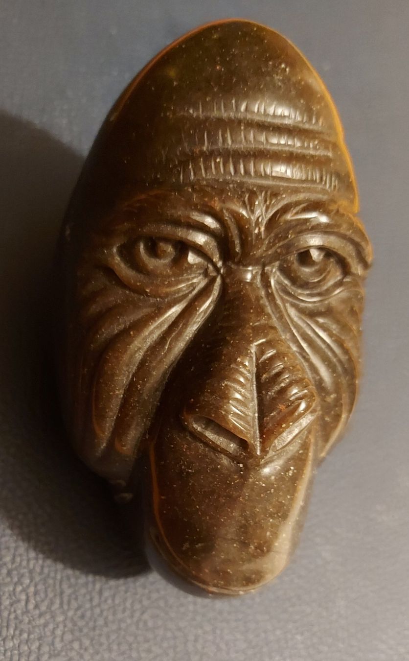 Skulpturen & Statuen: Gorilla- Kopf aus Stein – Neu (gemäss Beschreibung) aus Weidling von natebutz