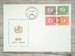 TR100 Enveloppe Suisse + Timbre 1968