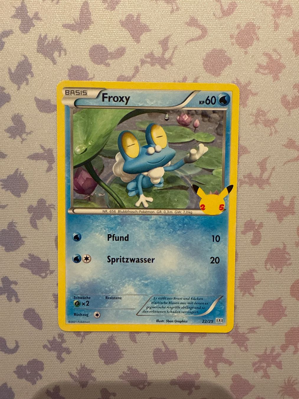 Pokémon Carte collezionabili: Froxy 22/25- Pokemon MCD 2021 - 25 Jubiläum – Nuovo (secondo la descrizione) da Gossau ZH venduto da Phelsuma01