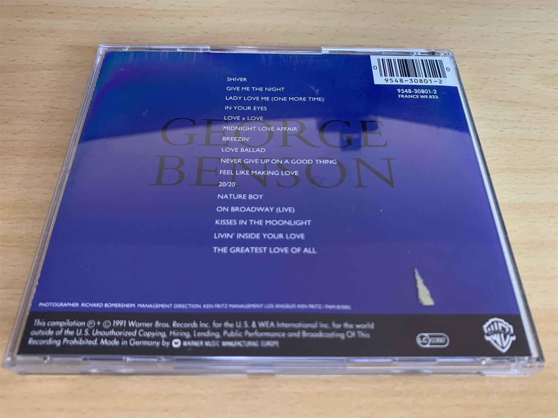CD: George Benson – Midnight Moods – Usato da Rikon im Tösstal venduto da Alpenmutz 1