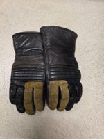 Motorradhandschuhe Leder schwarz Grösse M