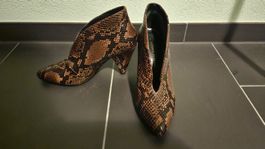 Dorothy Perkins offene Stifeletten / Schlange/ braun