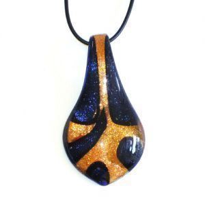Catenine: Collier bleu et or en verre – Nuovo e nell'imballaggio originale da marsens venduto da gag03