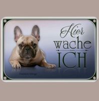 🔥 FRANZÖSISCHE BULLDOGGE Blechschild 🎀 12x18cm OVP 🔥