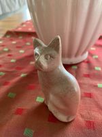 Schwere Stein Katze rosa