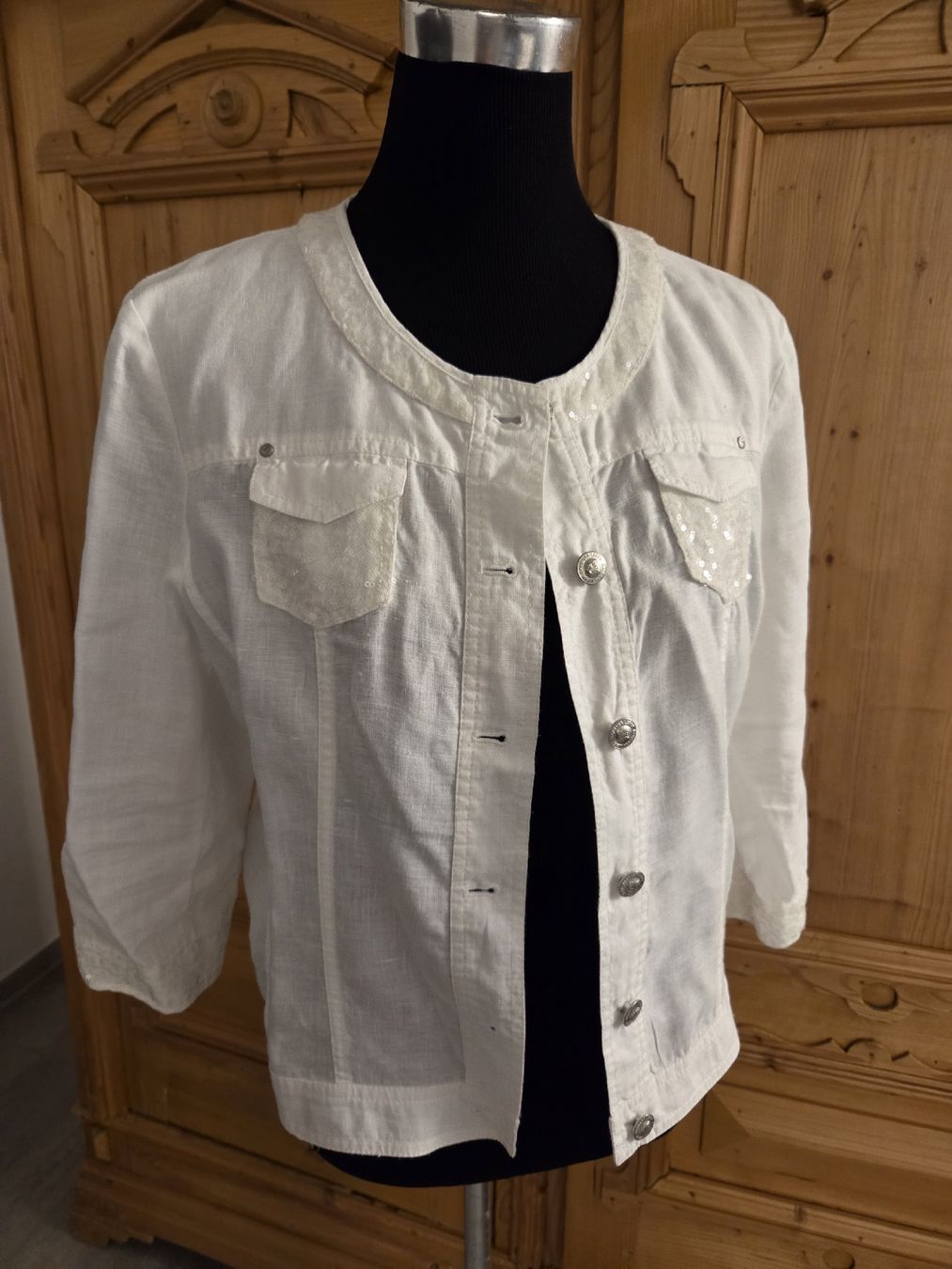 Giacche: schöne Jacke, 100% Leinen, Barbara Lebek – Nuovo (secondo la descrizione) da Wiesendangen venduto da Sinhuk 2