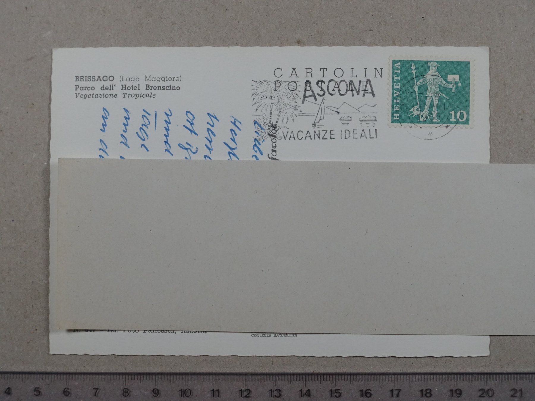 Ansichtskarten: Brissago, 1965 – Gebraucht aus Lenzburg von fh1 1