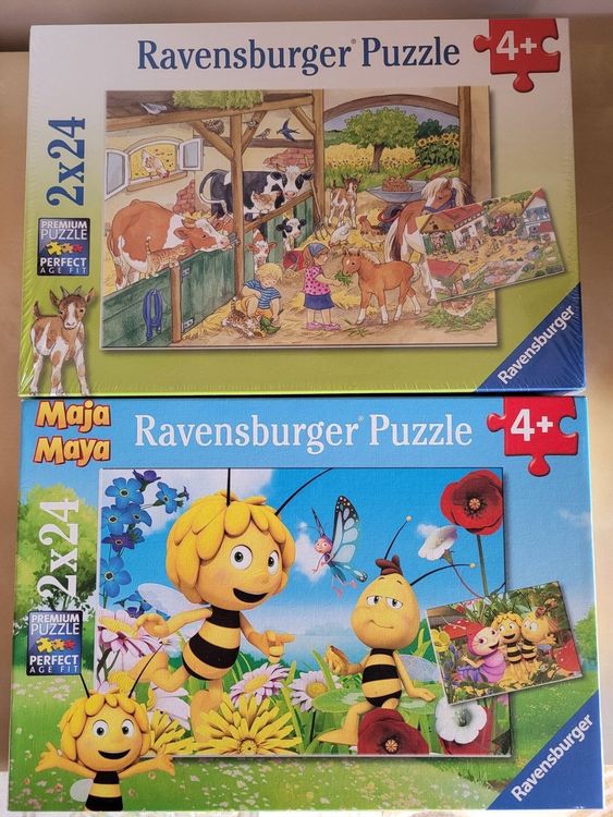 Puzzle Biene Maja und Bauernhof 4+ (Neu und originalverpackt) in ...
