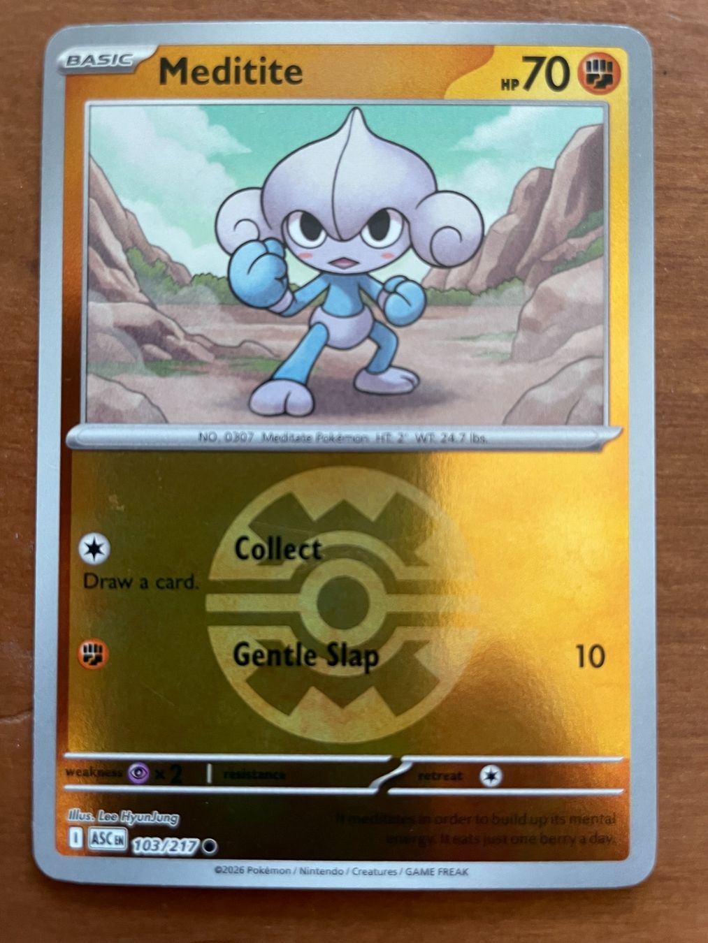 Pokémon Carte collezionabili: Pokemon Meditite Reverse (Versand gratis) – Nuovo (secondo la descrizione) da Chur venduto da Angerson