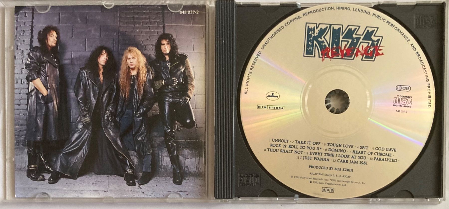 CD: KISS - REVENGE – Usato da Poliez-Pittet venduto da Newtown-Records 2