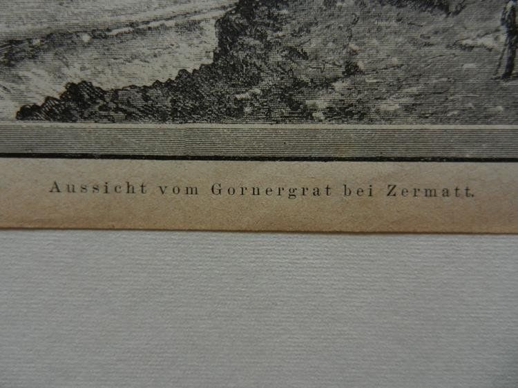 Incisioni: Aussicht vom Gornergrat bei Zermatt – Usato da Risch venduto da Rischli15 3