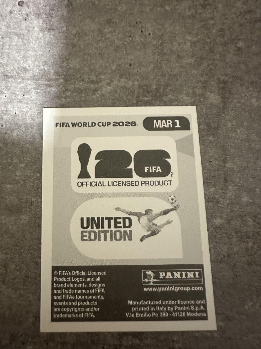 Panini Carte collezionabili: MAR 1 , FIFA WORLD CUP 2026 PANINI  – Nuovo (secondo la descrizione) da Frauenfeld venduto da 1PegPeg1 1