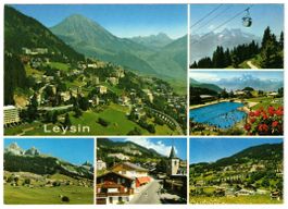 Leysin - 6 Bild AK