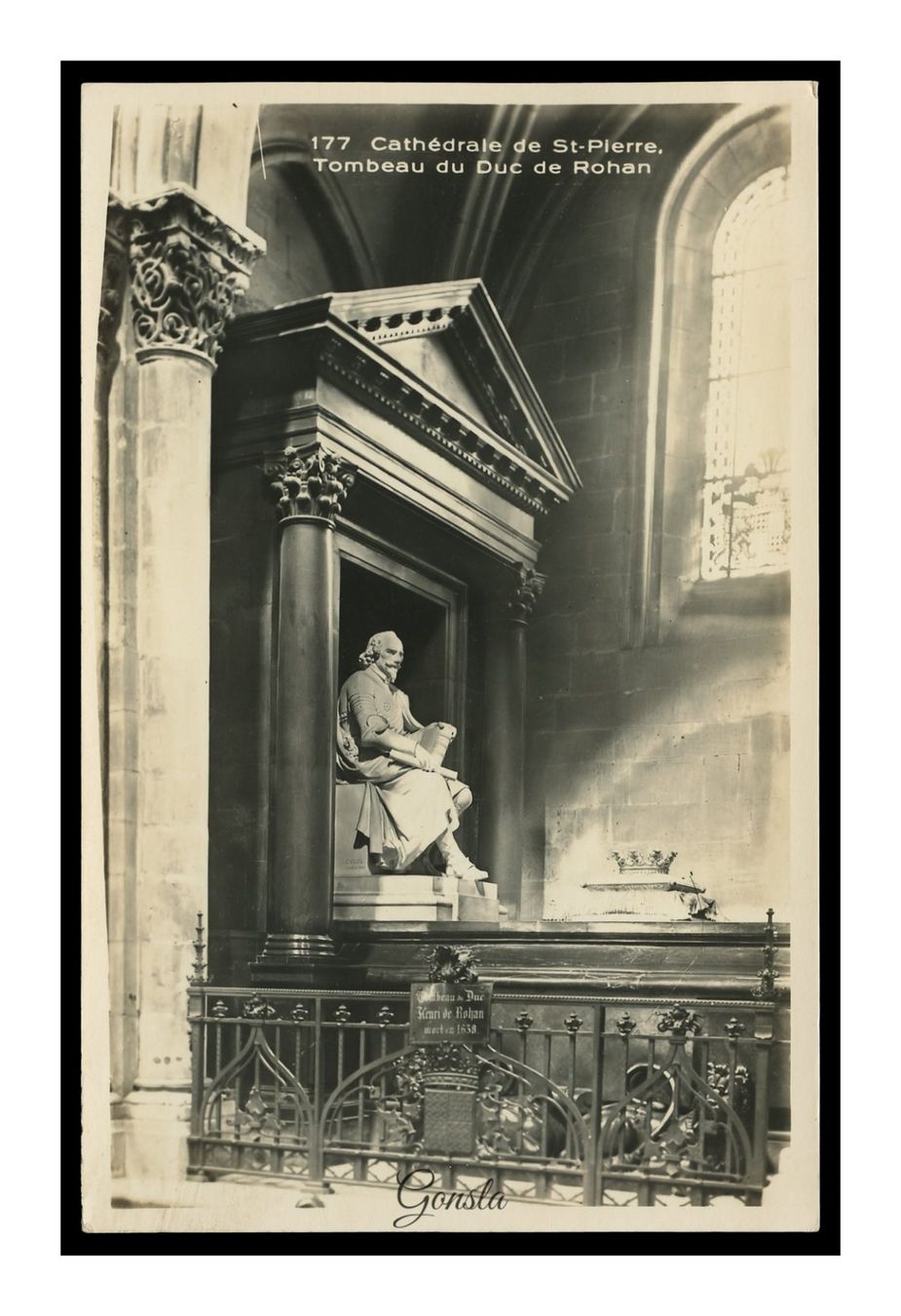Cartoline postali: GENÈVE - 1910 "Tombeau du Duc de Rohan" – Usato da Onex venduto da gonsla01