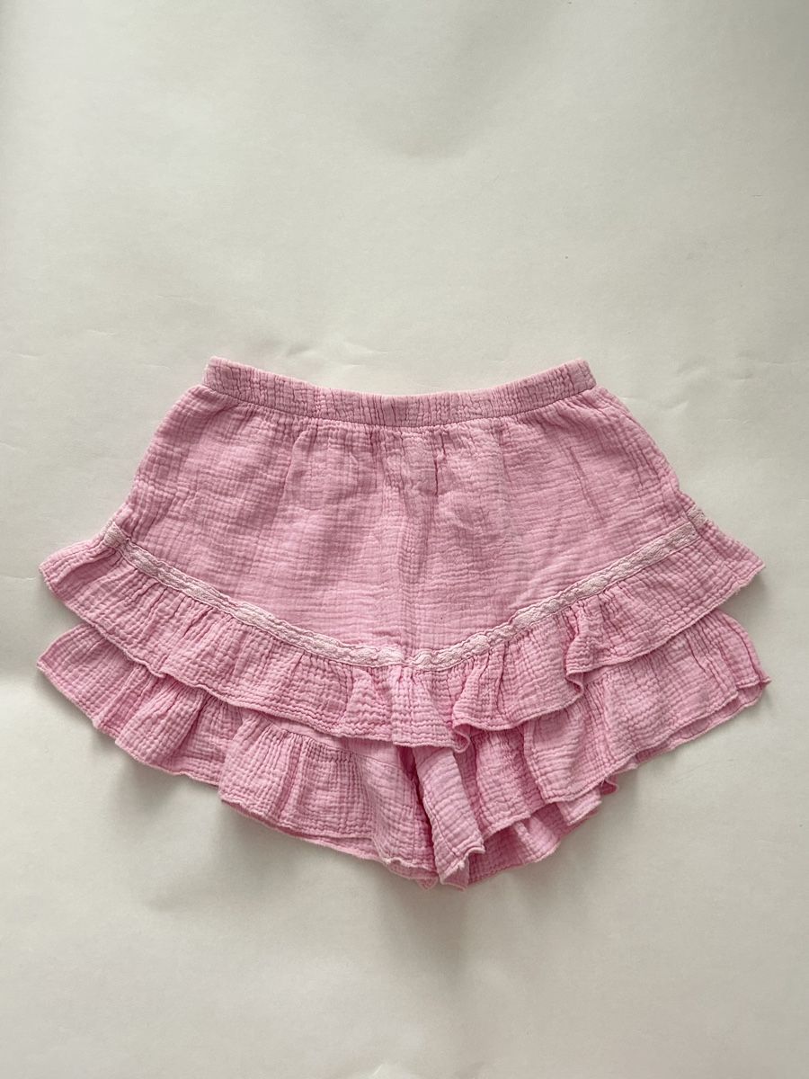 Pantaloni: Rosa Baumwolle Shorts Sommer Gr. M luftig – Usato da Oberentfelden venduto da Klingm 1