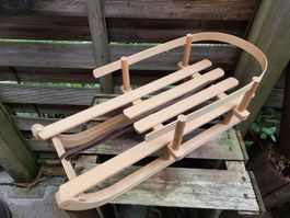Holz Schlitten für Puppen oder Bären, Winterdekoration