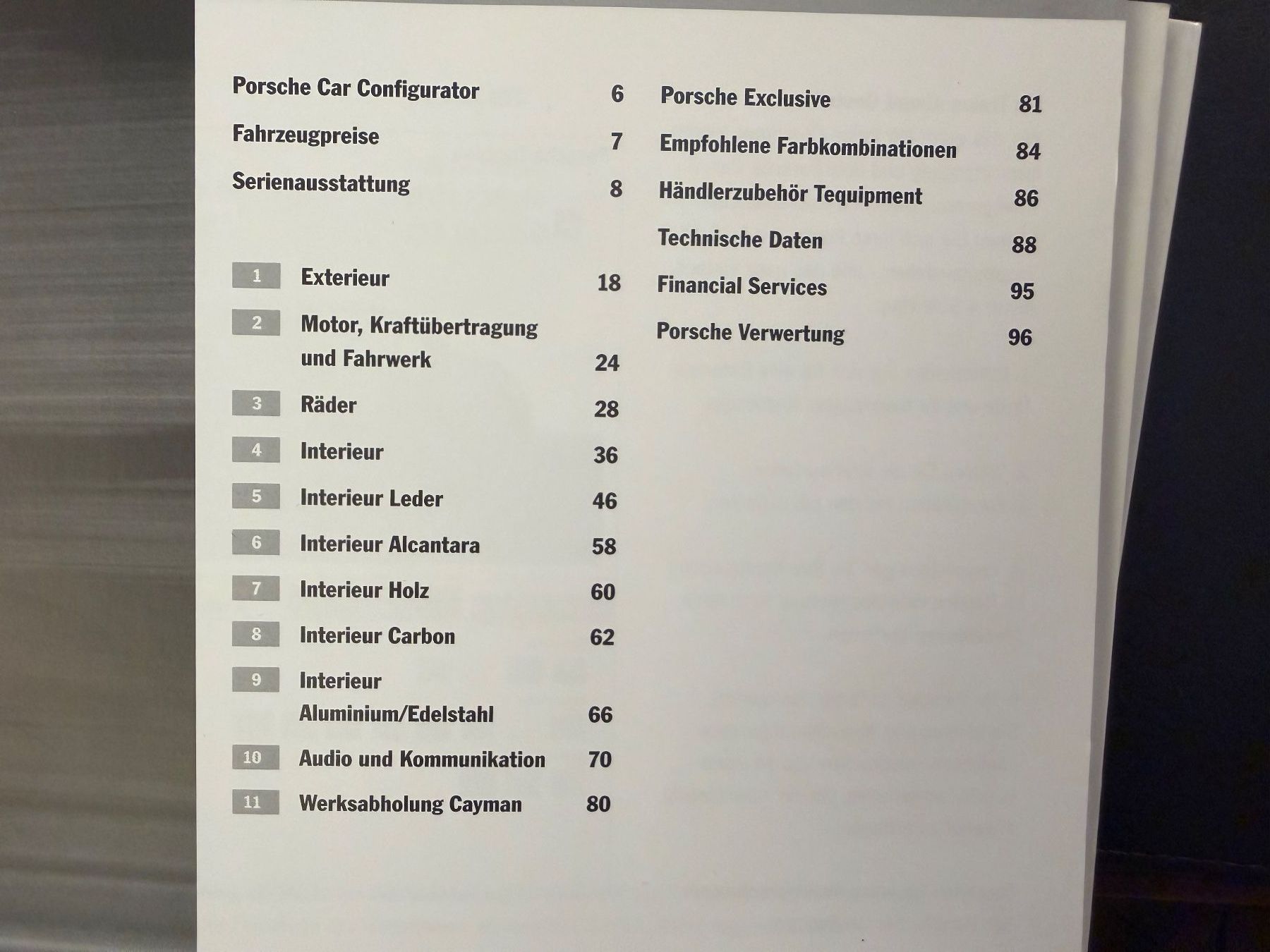Porsche Documents: 3 Kataloge Porsche Cayman – D'occasion à Geroldswil par Jeremy11 6