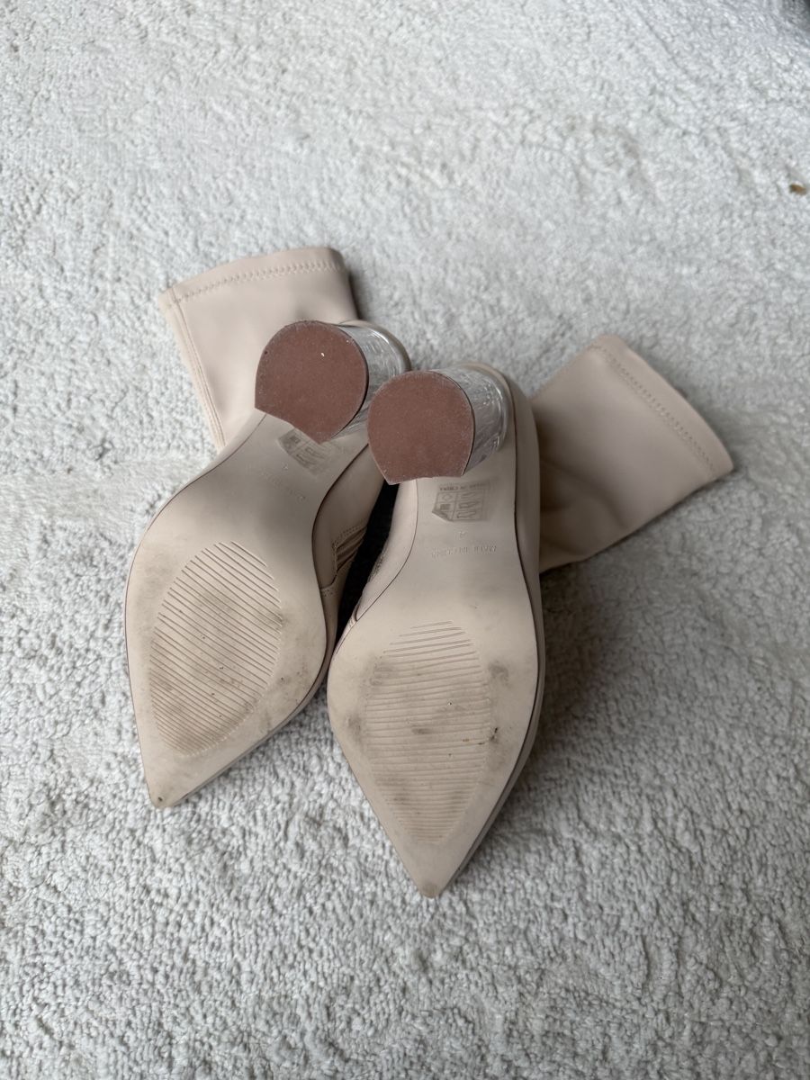 Damenschuhe: Beige Boots, Transparent Heel, Size 37 – Neu (gemäss Beschreibung) aus Dübendorf von ilianalou 2
