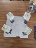 Deckenleuchte 4-flammig Glas Chrom LED Leuchten Lampe gebra