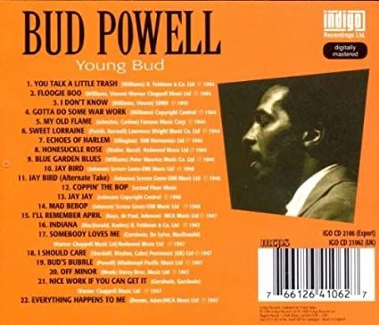 CD: Bud Powell • Young Bud • Remastered CD Jazz – Usato da Luzern venduto da Lycka 1