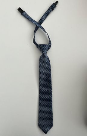 Dunkelblaue Kinderkrawatte mit Muster - Top Zustand!